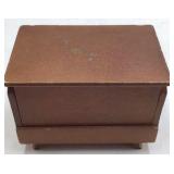 Vintage Wooden Playing Card Holder – Heart and Diamond Cutouts