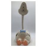Vintage Mother Goose Storyteller Lamp – White Plastic Granny Duck with Blue Hat and Speaker Grille
