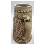Vintage Budweiser 1980 Stein – Handcrafted Limited Edition with City Skyline & Hops Design