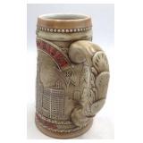 Vintage Budweiser Wrigley Building Stein – Handcrafted Limited Edition with Chicago Skyline