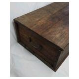 Vintage Oak Chest – Brass Hardware