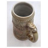 Vintage Budweiser 1980 Stein – Handcrafted Limited Edition with City Skyline & Hops Design