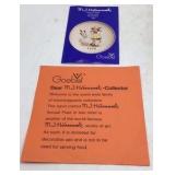 Hummel 1974 Annual Plate – Girl with Goose in Bas Relief