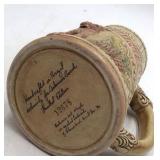 Vintage Budweiser 1980 Stein – Handcrafted Limited Edition with City Skyline & Hops Design