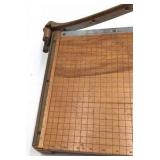 Vintage Ingento No. 4 Paper Cutter / Board Trimmer – Wooden Base with Instructions