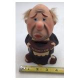 Vintage Dabs Japan Ceramic Retirement Fund Piggy Bank Figurine