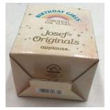 Vintage Josef Birthday Angel Figurine – Number 2 Birthday Girl