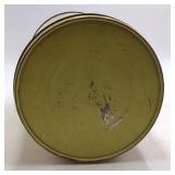 Vintage Old Dutch Flavored Potato Chips Tin – Minneapolis Red & Yellow with Tulip Pattern