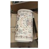 Anti-Fatigue Mat for Standing Long Periods of Time, Greag for Kitchen, Bathroom, Work, Living Room, Floral Pattern, Tan and Brown in Color