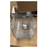 Clear Plastic Stackable Bins for Pantry and Fridge, Toy Organizers, Great for Kitchen, Bathroom, Playroom.