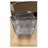 Clear Plastic Stackable Bins for Pantry and Fridge, Toy Organizers, Great for Kitchen, Bathroom, Playroom.