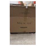 24-Piece Gourmet Porcelain Dinnerware Sets, Modern White Round Dish Set for 6 - Premium Serving Plates and Bowls Sets for Dessert, Salad, Soup, Pasta - Series AMELIA Brand Malacasa