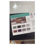 Plastic Straw Outdoor Waterproof Patio and Deck Rug, Foldable, Reversible, Great for Camping, RV, Deck, Porch, Picnic, Beach, Balcony, Black and White Stripes Design