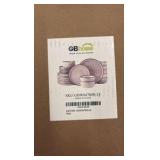 Ceramic Dinnerware Set for 8 People, 24 Pieces, Plates and Bowls, GB Home Brand, Green Color RETAIL: $140.00