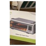 Air Fryer Countertop Oven and Indoor Grill Combo, 18 QT and 1600W, Joyami Brand, Air Fry, Bake, Dehydrate, Toast, 6 Nonstick Settings RETAIL: $130.00