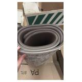 Anti-Fatigue Mat for Standing Long Periods of Time, Greag for Kitchen, Bathroom, Work, Living Room, Floral Pattern, Tan and Brown in Color