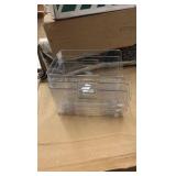 Clear Plastic Stackable Bins for Pantry and Fridge, Toy Organizers, Great for Kitchen, Bathroom, Playroom.