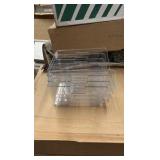 Clear Plastic Stackable Bins for Pantry and Fridge, Toy Organizers, Great for Kitchen, Bathroom, Playroom.
