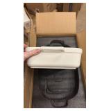 Large Rectangular Ceramic Serving Tray Off-White Color With Handles, Very Elegant, Great for Entertaining