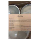 Ceramic Dinnerware Sets for 8, 24 Pieces Handmade Reactive Glaze Plates and Bowls Set, ONE OR TWO PLATES ARE CRACKED ON EDGES,