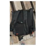 Waterproof Backpack With Water Bottle Holder, Black in Color