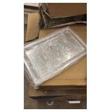 3-Pack Clear Acrylic Bakery Display Case Tray 20.7 x 12.6 x 1.1" Acrylic Tray Bakery Display Case Countertop Replacement for 2/3/4 Tier Pastry Baked Goods Bread Bagel Retail Commercial Home