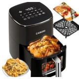 Air Fryer with 12 Presets With Viewing Window, 6QT Large Capacity 400-Degrees Max Crisp, Airfryer Bake, Roast, Dehydrate, Reheat