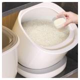 Rice and Flour Containers (12lbs Rice / 8lbs Flour) Using Convenient For The Kitchen pantry Large Food Storage Containers With Lids Airtight