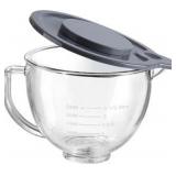 Glass Bowl for KitchenAid 4.5-5 Quart Tilt-Head Stand Mixer, Replacement with KitchenAid Artisan Mixer Glass Bowl, Or Use as Large Measuring Bowl for Baking and Cooking.