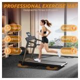 Thick Rubber Flooring, Great for Home Gym, Basement, Play Area, Garage, 12 Pieces, 48 Square Feet, Great for Workout Mats, Black and Gray RETAIL: $120.00