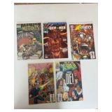 X-Men Comic Book Lot Marvel, 5 Comics Mix of Different X-Men Series