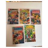 Kamandi Comic Book Lot, 5 Comics DC Publishing