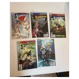 Super Girl Comic Book Lot, 5 Comics From DC Publishing