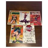 Marvel Comic Book Lot, Mix of Heroes, 5 Comic Books