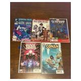 Marvel Comic Book Lot, Mix of Heroes, 5 Comic Books