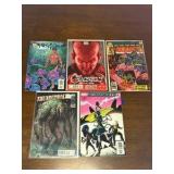 Marvel Comic Book Lot, Mix of Heroes, 5 Comic Books