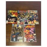 DC Comic Book Lot, Mix of Heroes, 5 Comic Books