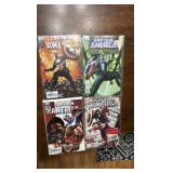 Captain America Marvel Comic Book Lot, 4 Comics