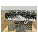 Northern Tool + Equipment Crossover Truck Toolbox with Removable Tray, 69in. x 20in. x 13in., Aluminum, Diamond Plate, Pull Handle Latches #41897 Msrp $409.99