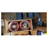 Pallet of misc stuff lamps, cooker, trimmer, absorbent underwear, sprinkler, Wheaties boxes, desk lamp