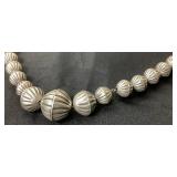 Hand Tooled Vintage Navajo Sterling Silver Necklace