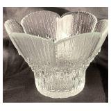 Art Glass Bundle - Lasisepat Glass Vase, Kosta Boda Snowball Candle Holders and Orrefors Artichoke Candle Holder