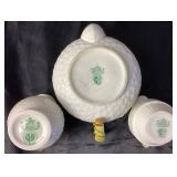 Belleek Pottery Ireland Collection Featuring Shamrock, Lotus Blossom and Cleary Pieces