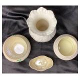 Belleek Pottery Ireland Collection Featuring Shamrock, Lotus Blossom and Cleary Pieces