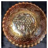 Vintage Marigold and Amber Glass Bundle