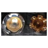 Vintage Marigold and Amber Glass Bundle