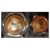 Vintage Marigold and Amber Glass Bundle