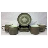 Denby Stoneware Camelot Dark Chevron Dinnerware Set