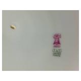 Limoges France Marshall Fields (M.F. & C.) Chicago Gold Encrusted Porcelain Dinnerware Set with Gold Trimmed Teacups and Saucers from O. & E. G. Royal Austria