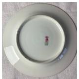 Limoges France Marshall Fields (M.F. & C.) Chicago Gold Encrusted Porcelain Dinnerware Set with Gold Trimmed Teacups and Saucers from O. & E. G. Royal Austria